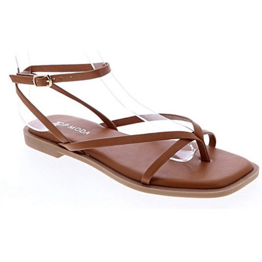 Camel Strappy Sandals