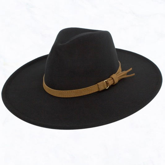 Black Wide Brim Hat